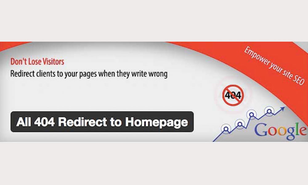 افزونه‌های ریدایرکت در وردپرس All 404 Redirect to Homepage