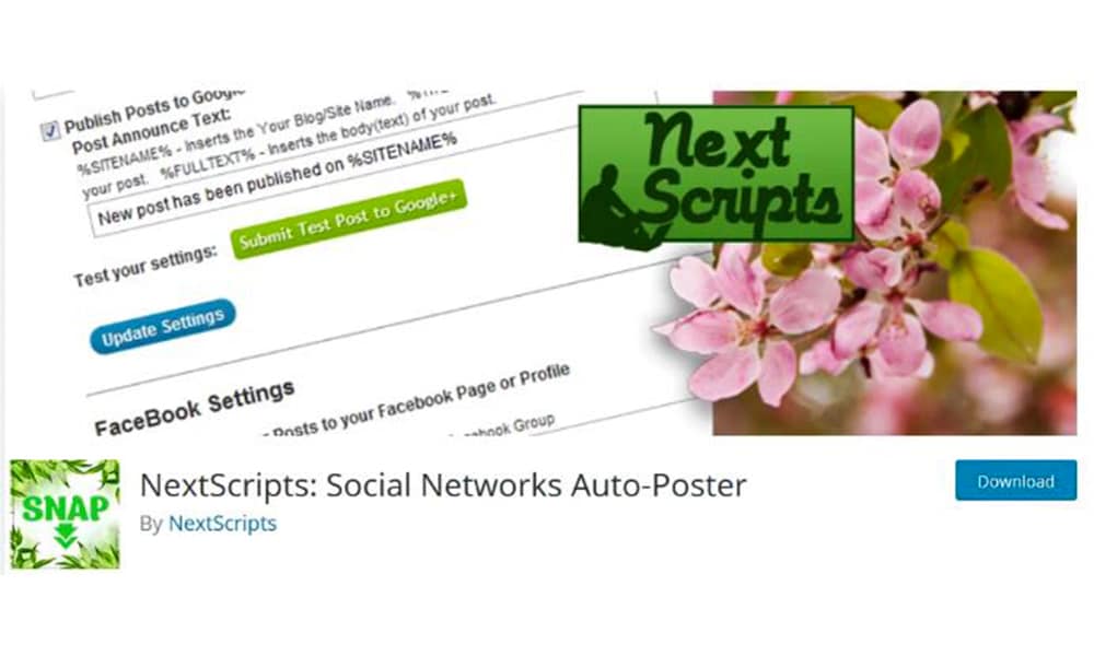 انتشار اتوماتیک مطالب سایت با افزونه Next Script: Social Networks Auto-Poster