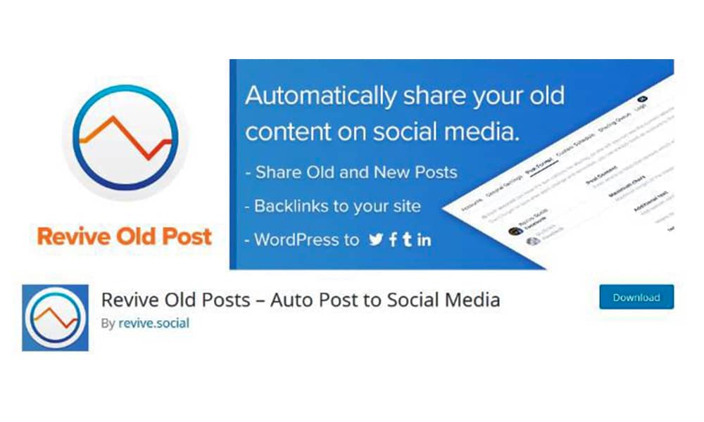 انتشار اتوماتیک مطالب سایت با افزونه Revive Old Posts- Auto Post To Social Media