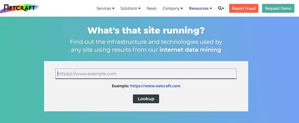 سایت Netcraft Site Report