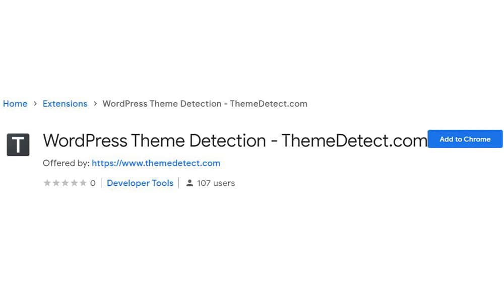 اکستنشن WordPress Theme Detection