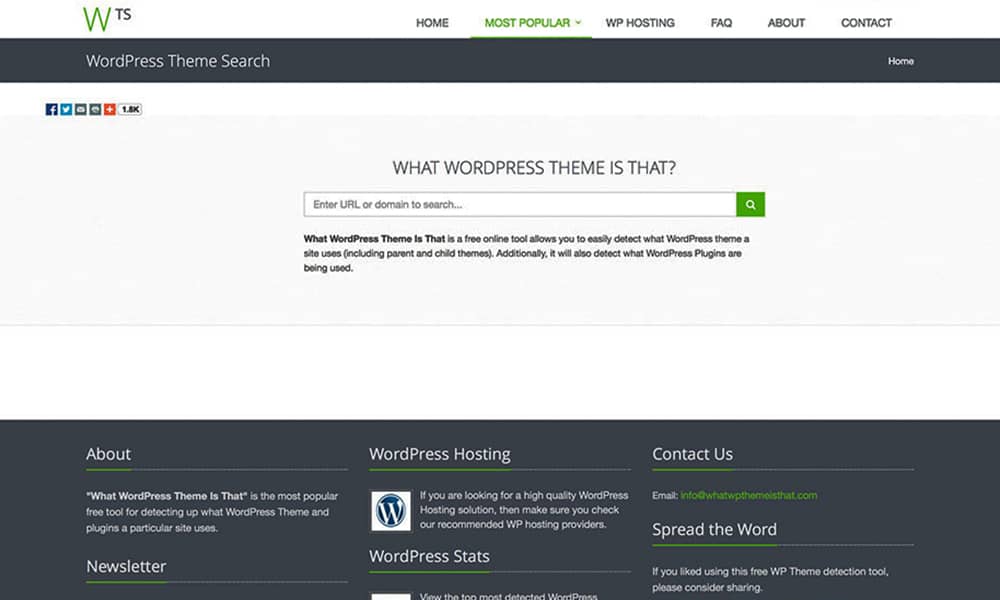شناسایی قالب سایت‌های وردپرسی با سایت WordPress Theme Search